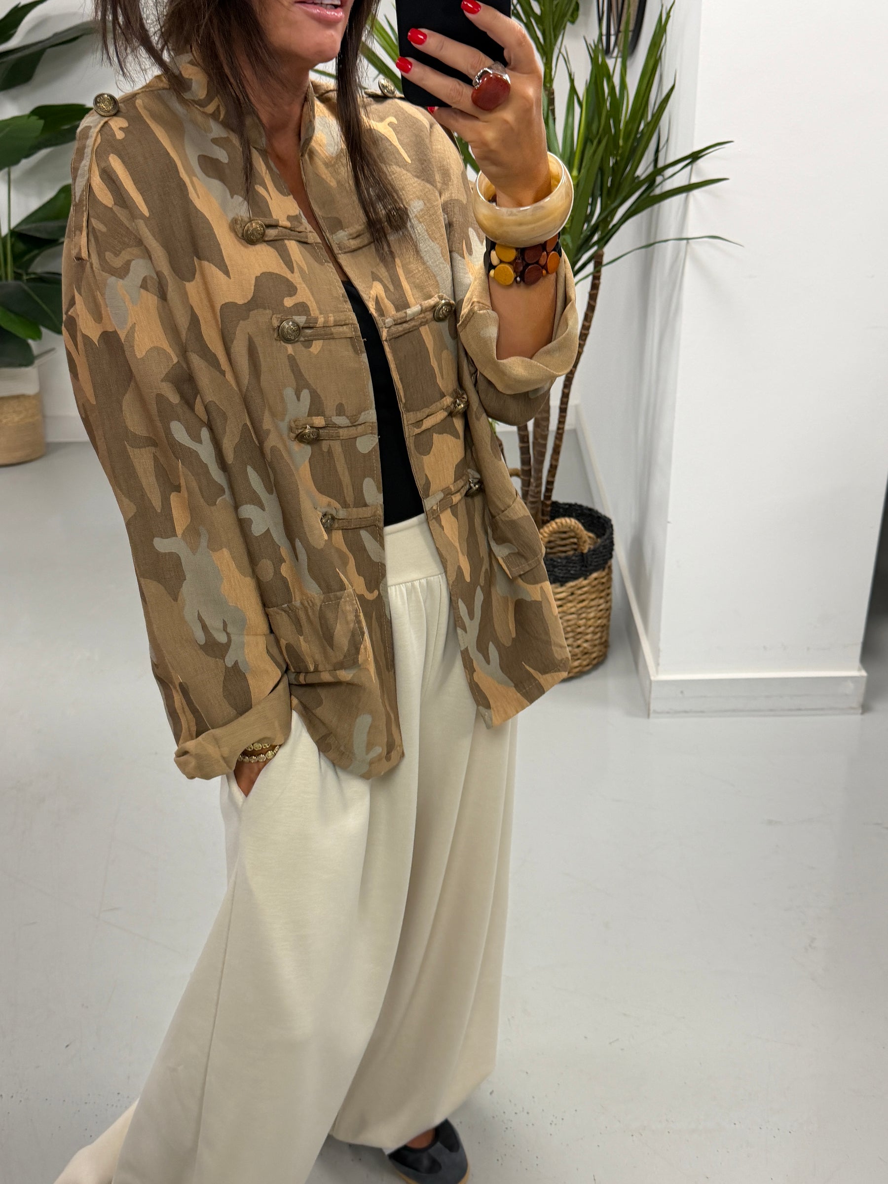Camo Military Jacket - Sandstorm