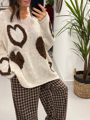 Heart Warmer Soft Knit - Cream