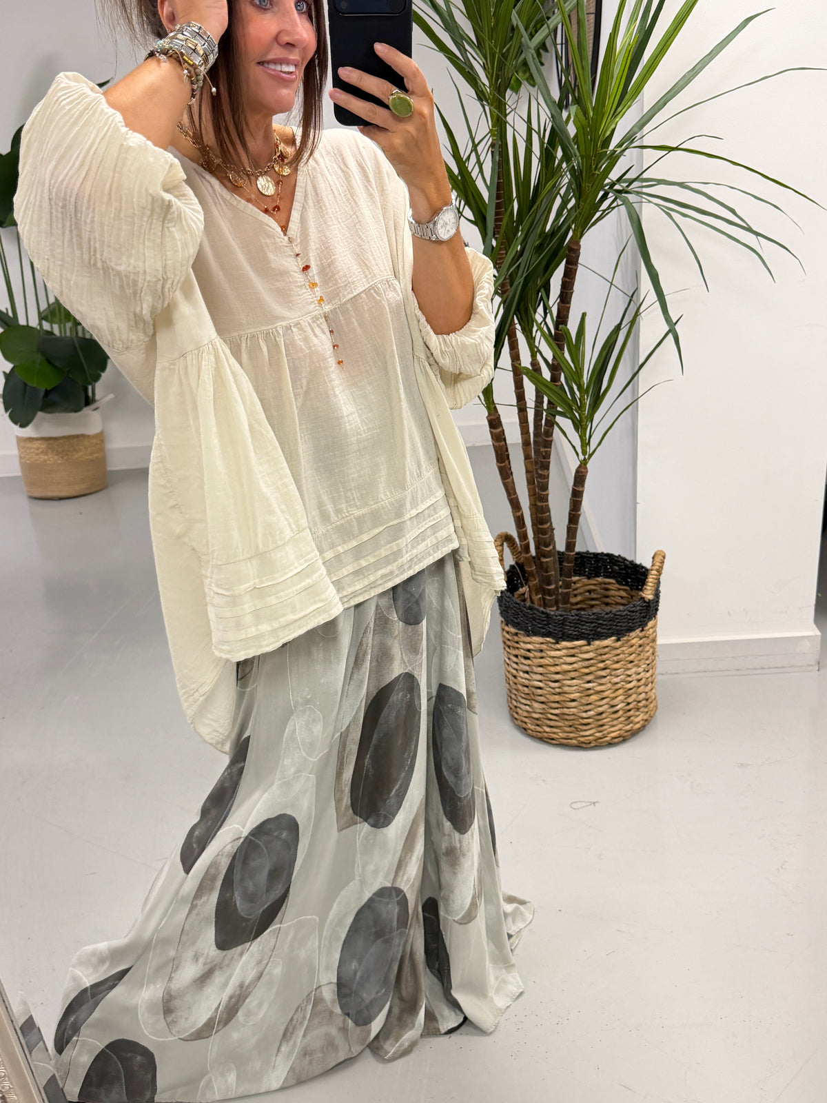 The Haven Pocket Palazzo - Pebble