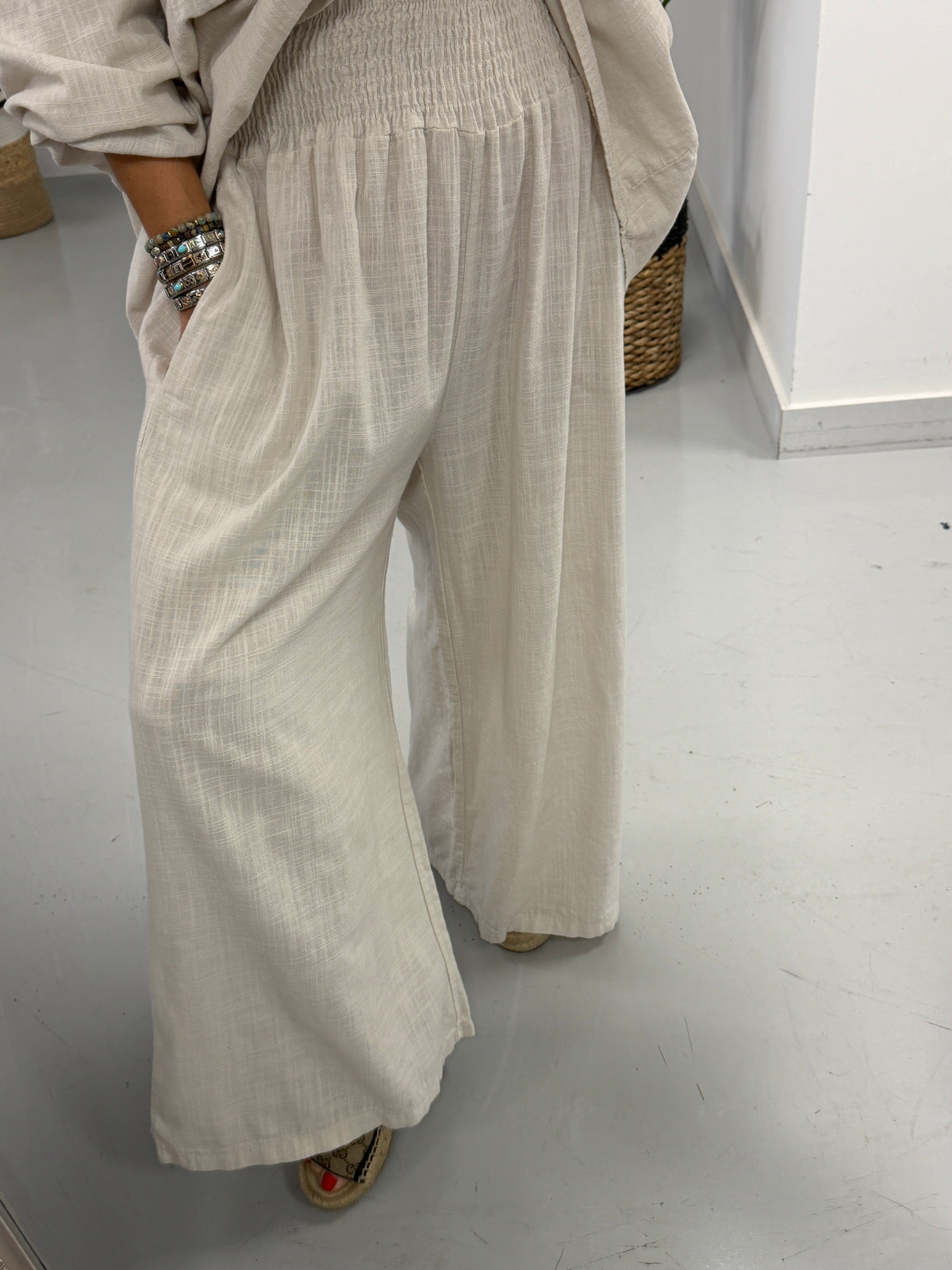 The Alessia Rustic Palazzo’s - Cream