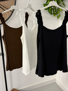 Ruched Vest - Buttercream