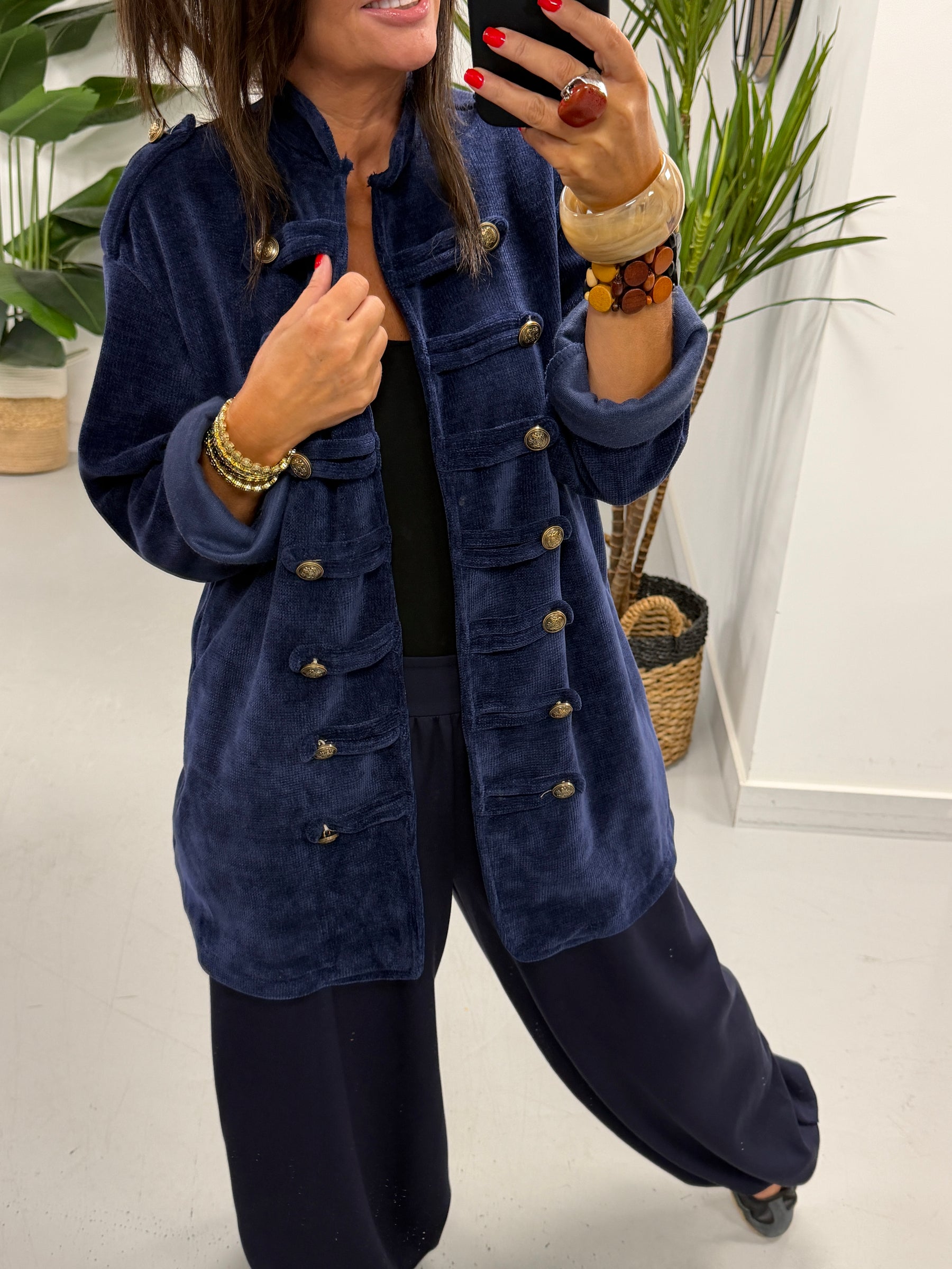 The Big Softie Military Jacket - Navy
