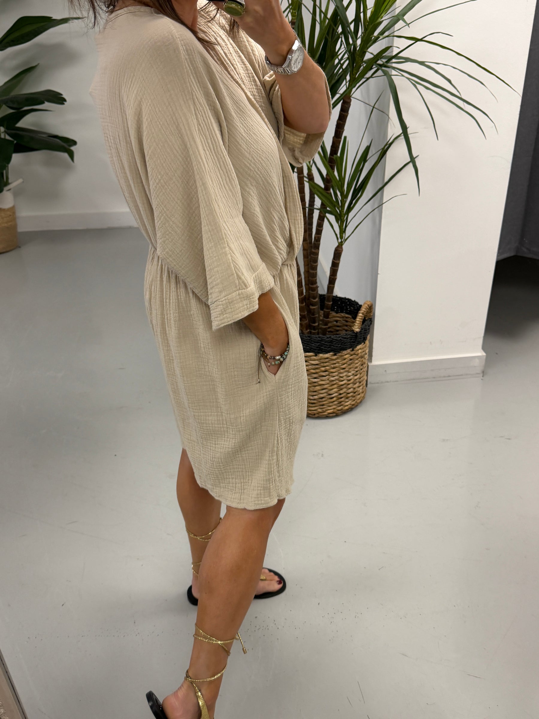 The Valencia Playsuit - Cream