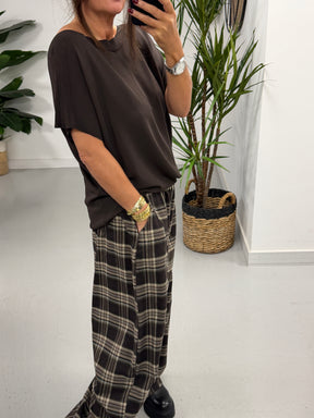 Madison Fine Knit Knit - Chocolate (Size 12-16)