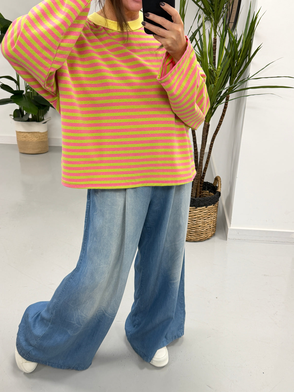 Sugar Rush Leisure Sweat- Pink/Green