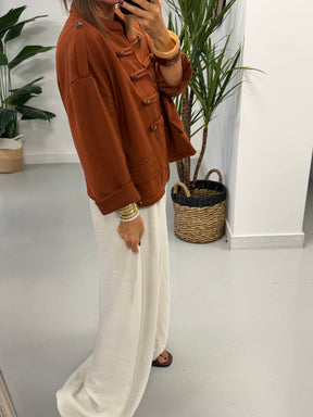 Zeta Otto Military Jacket - Rust