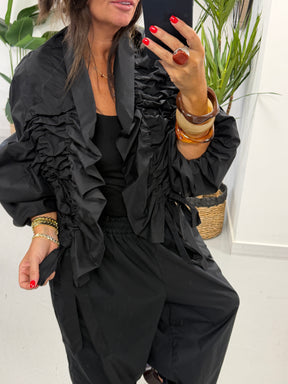 PRE ORDER The Urban Ruched Jacket - Black