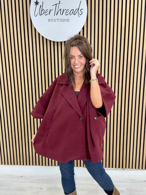 Autumn Cape - Mulberry