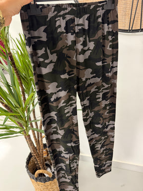 Soft Touch Leggings - Grey Camo