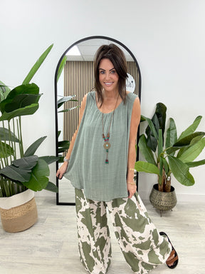 Slouch Vest - Khaki