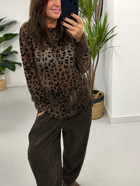 The Cheetah  Mesh - Chocolate (Size 10-16)