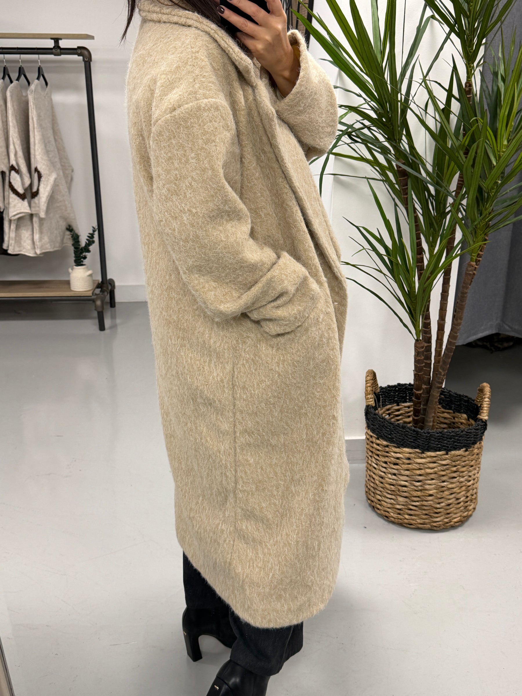 Dakota Boyfriend Coat  - Cream
