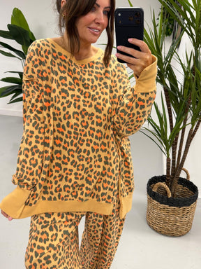 Animal Split Cuff Jersey - Orange