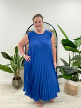 Camden Pleated Maxi Dress - Cobalt Blue