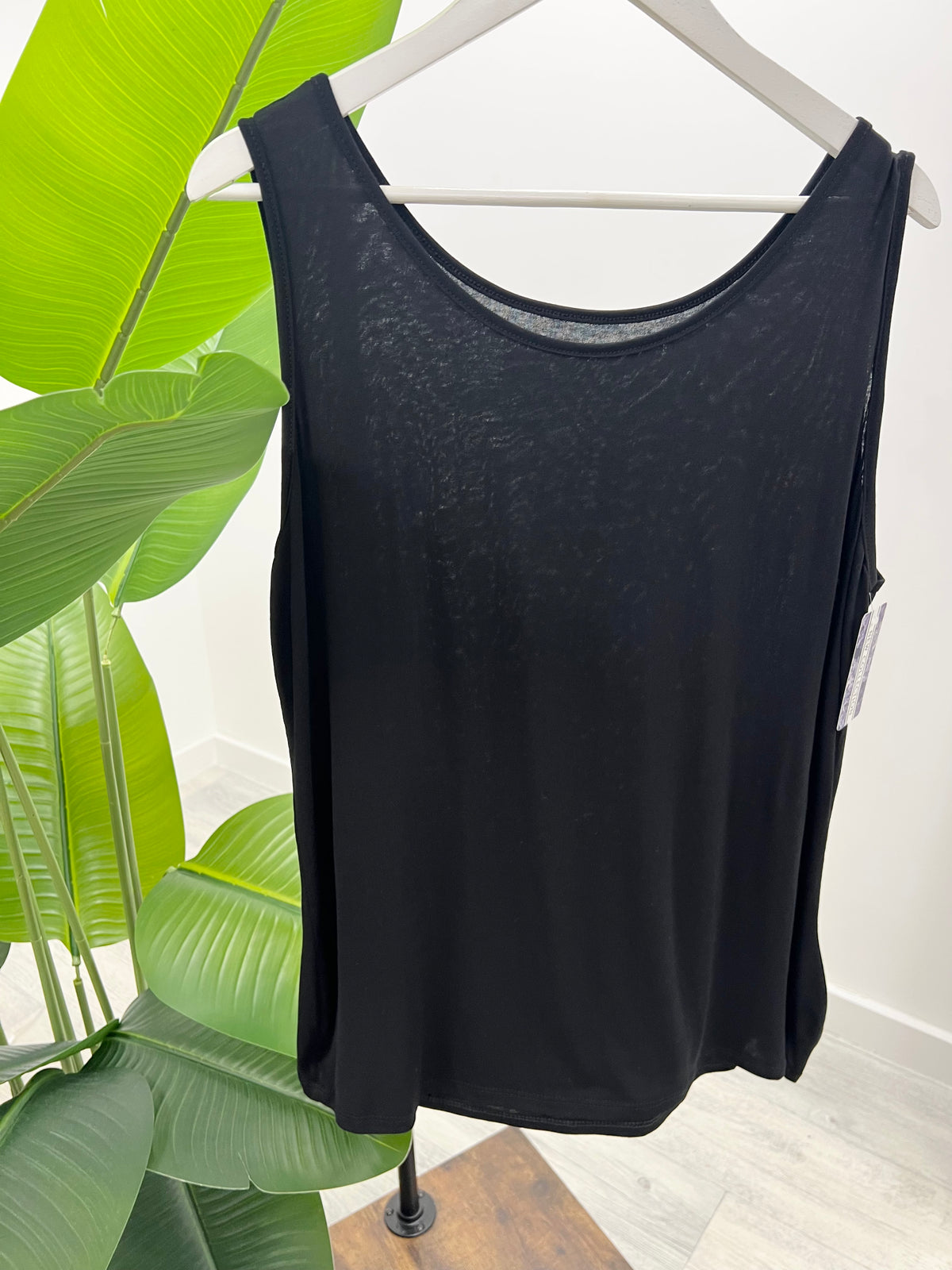 Oversized Layering Vest (Std) - Black