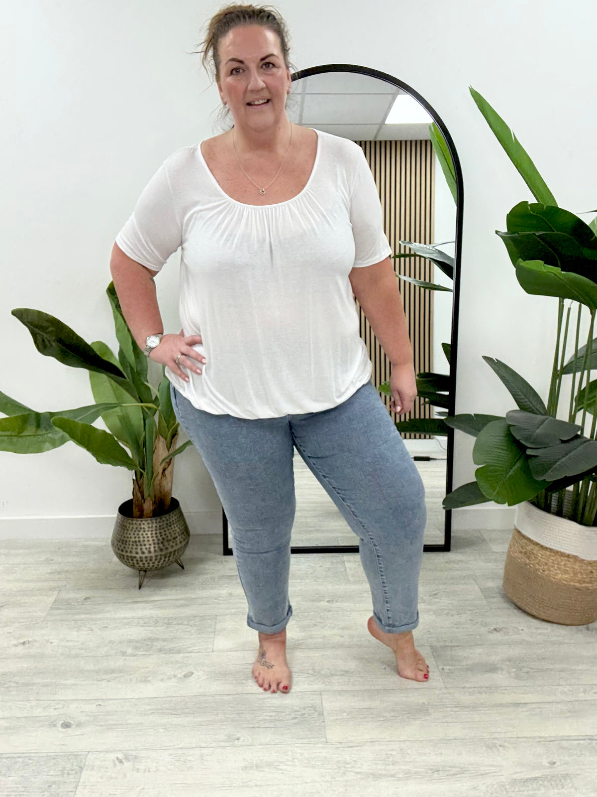 Basic Bubble Tee - White