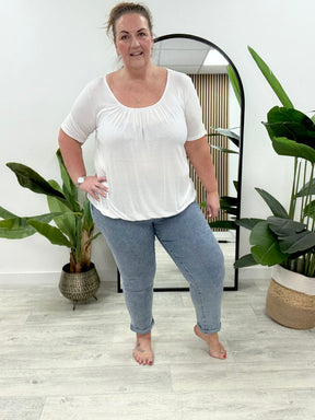 Basic Bubble Tee - White