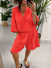 The Valencia Playsuit - Coral