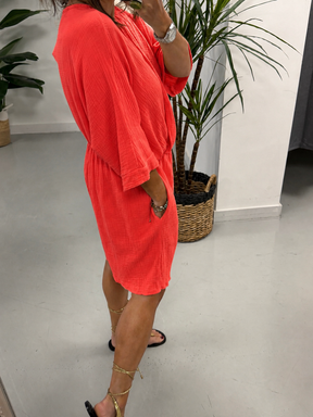 The Valencia Playsuit - Coral