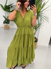 The Grecian Tiered Maxi - Pistachio