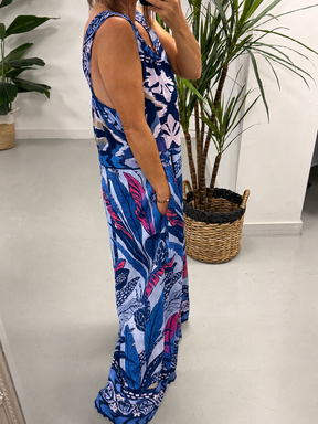 The Safari Jumpsuit - Blue
