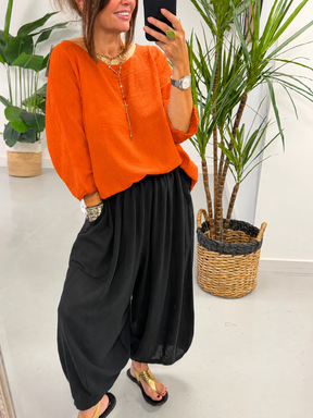 Basic Cotton Top - Orange