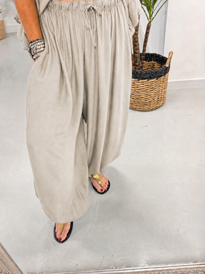 The Bahia Balloon Trouser - Stone