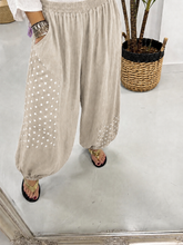 Dottie Linen Mix Trousers - Stone