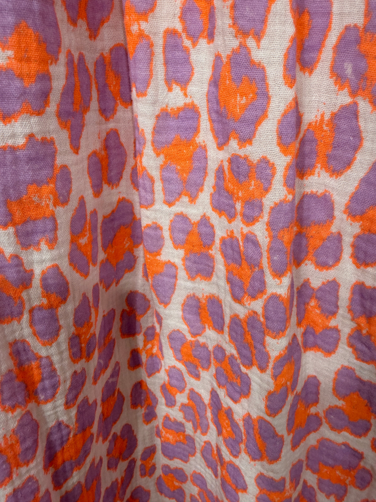 The Valencia Animal Bardot Jumpsuit - Lilac/Orange