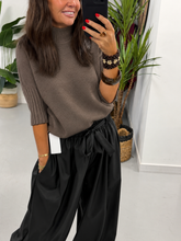 Crop Sleeve Knit - Mocha
