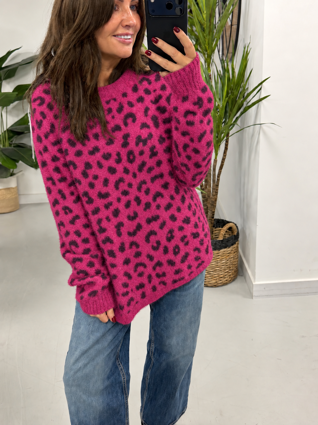 Super Soft Animal Knit - Magenta