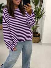 The Weekend Chill Stripe - Purple (Special Buy No Return) Size 10 - 16