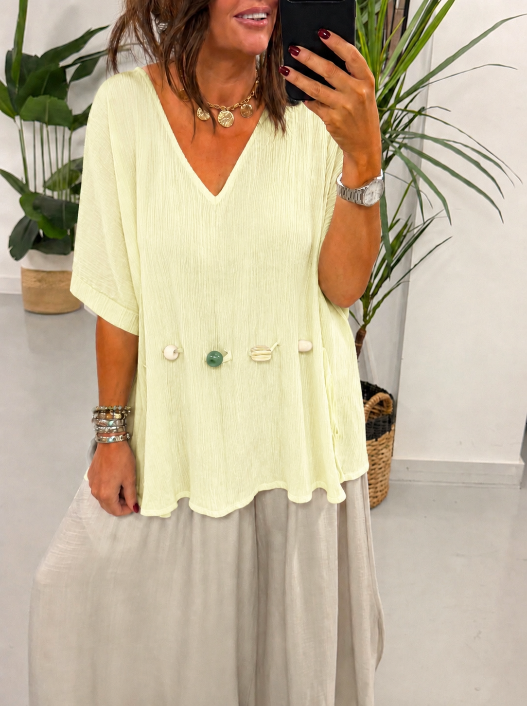 The Bondi Sands Stone Tunic - Yellow