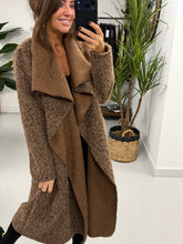 Dakota Waterfall Coat  - Chocolate (Size 10-16)