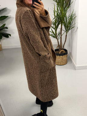 Dakota Waterfall Coat  - Chocolate (Size 10-16)