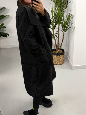 Dakota Waterfall Coat  -Black (Size 10-16)