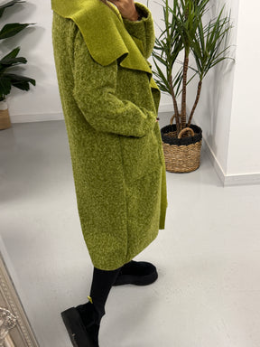 Dakota Waterfall Coat  - Olive Green (Size 10-16)