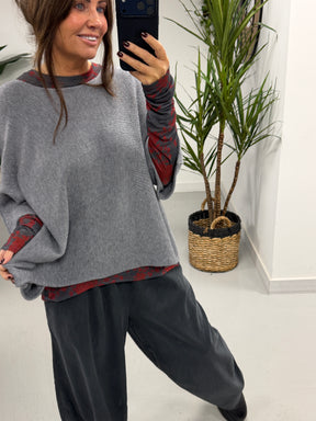 The Boston Barrel Needlecord Joggers - Charcoal (Size 12-16)