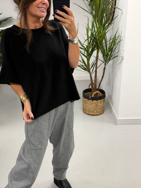 Hampton Herringbone Trousers - Grey (Fitting Size 10-14)
