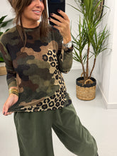 The Cashmere Blend Top  - Camo/Animal (Size 10-16)
