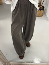 The Boston Barrel Needlecord Joggers - Taupe (Size 12-16)