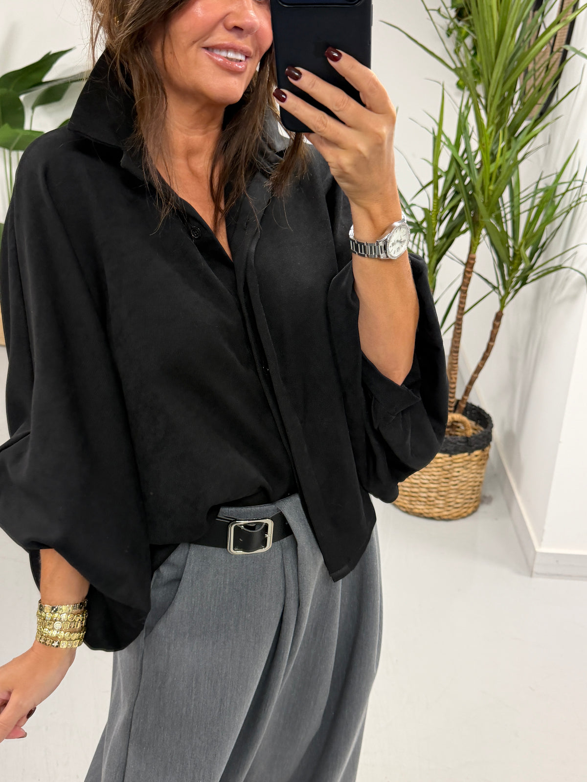 The Soft Touch Mayfair Shirt  - Black