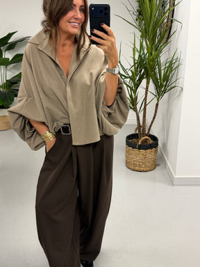 The Soft Touch Mayfair Shirt  - Taupe