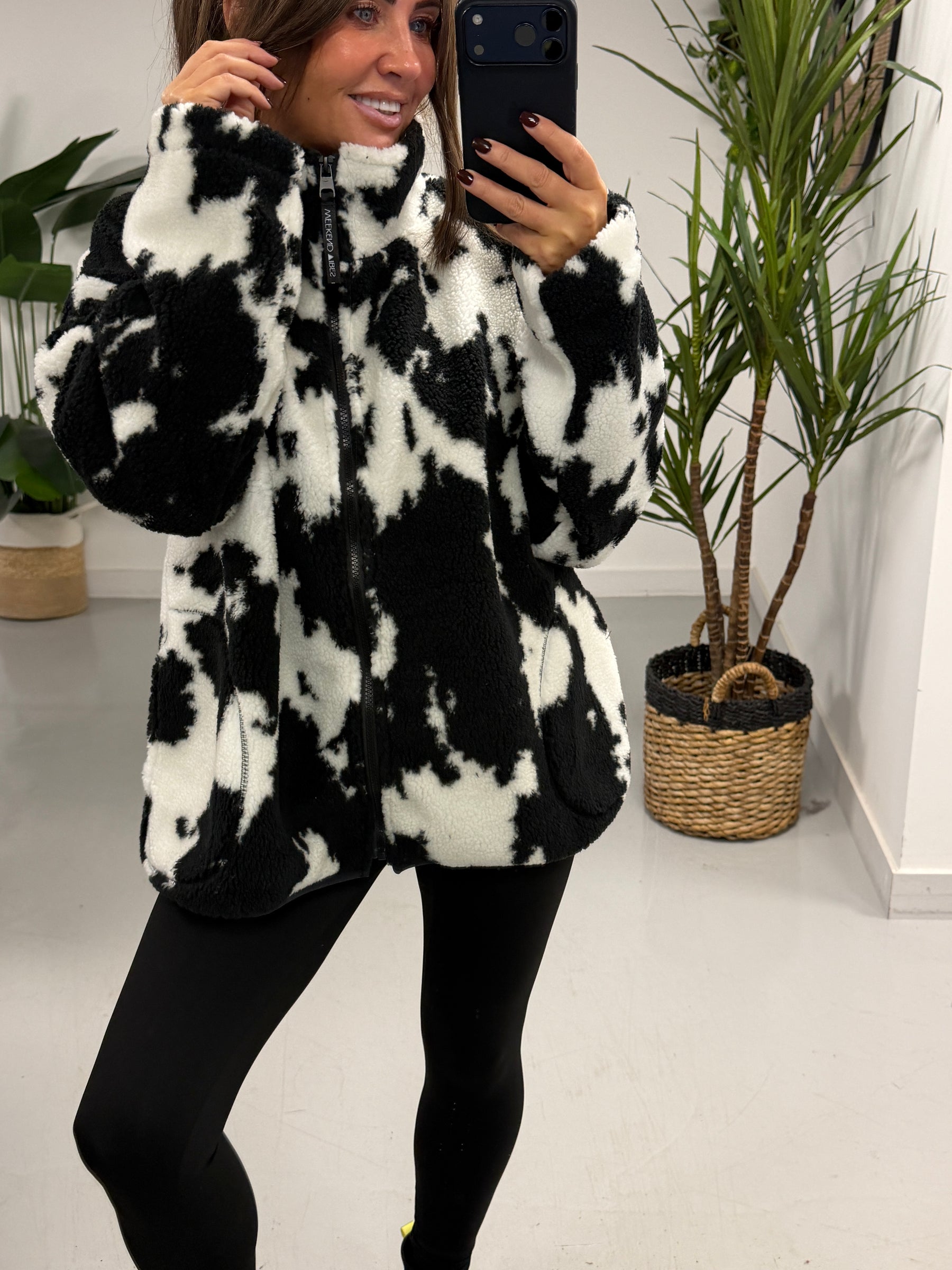 Weekend Vibes Cow Print Fleece  (Sizes 8-16)