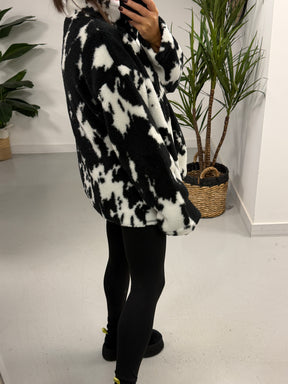 Weekend Vibes Cow Print Fleece  (Sizes 8-16)