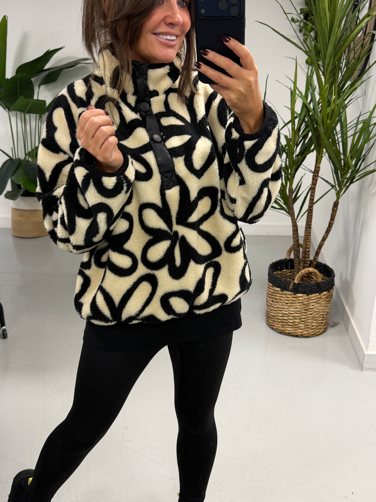 Weekend Vibes Abstract Petal Fleece  (Sizes 8-16)
