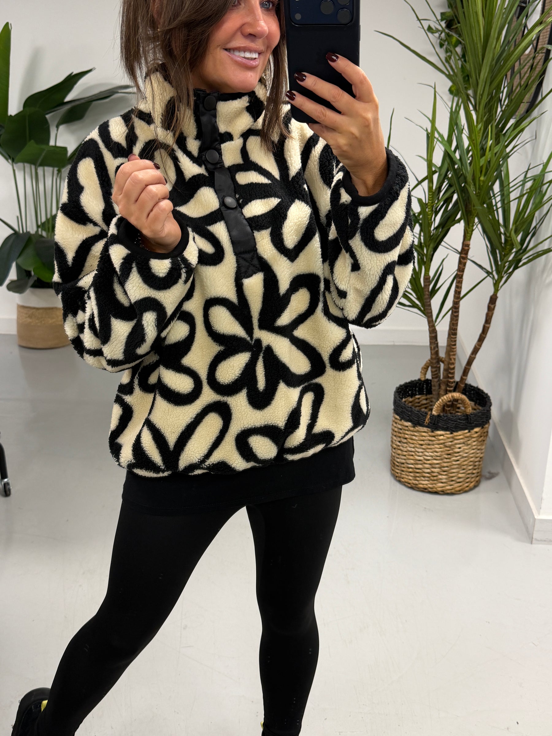 Weekend Vibes Abstract Petal Fleece  (Sizes 8-16)