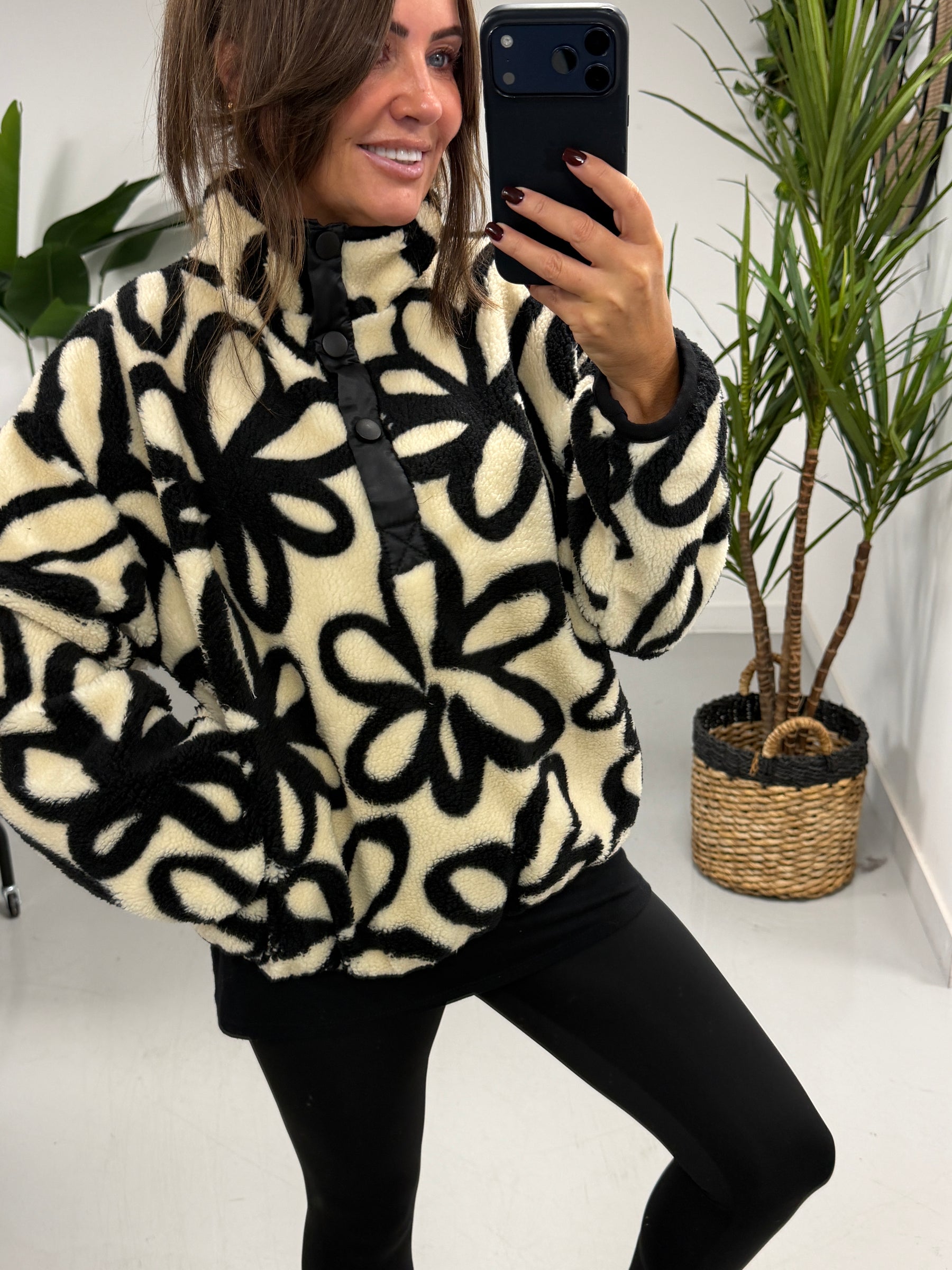 Weekend Vibes Abstract Petal Fleece  (Sizes 8-16)