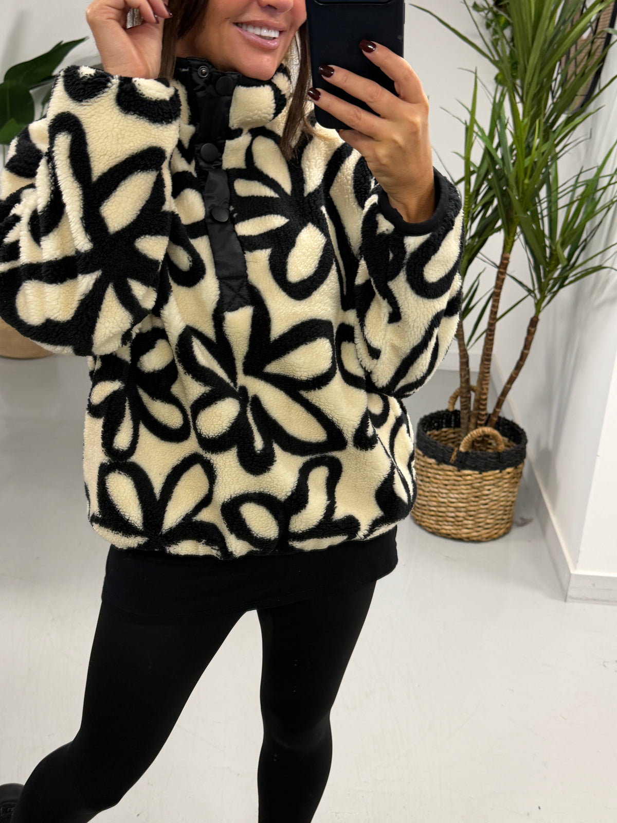 Weekend Vibes Abstract Petal Fleece  (Sizes 8-16)