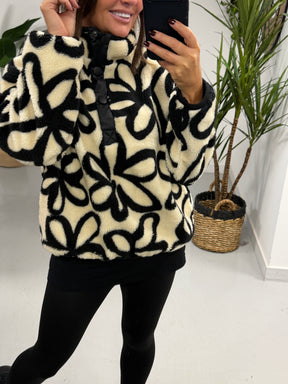 Weekend Vibes Abstract Petal Fleece  (Sizes 8-16)